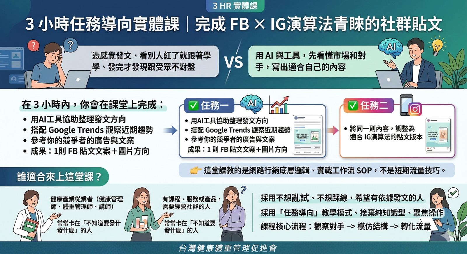 AI與趨勢工具的社群內容實作課《看懂別人在推什麼，你再來發文》