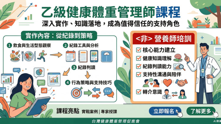乙級健康體重管理師(報名中)